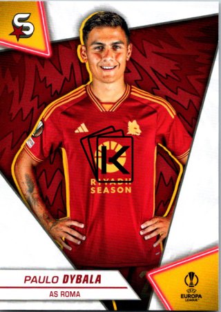 Fotbalová kartička 2023-24 Topps Superstars UEFA Club Competitions 16 Paulo Dybala (AS Roma)