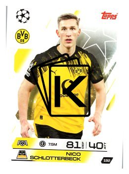 fotbalová kartička 2025-26 Topps Match Attax UCC 192 Nico Schlotterbeck (Borussia Dortmund)