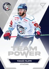 hokejová kartička 2021-22 SportZoo Tipsport Extraliga Team Power TP-06 Tomáš Filippi Bílí Tygři Liberec