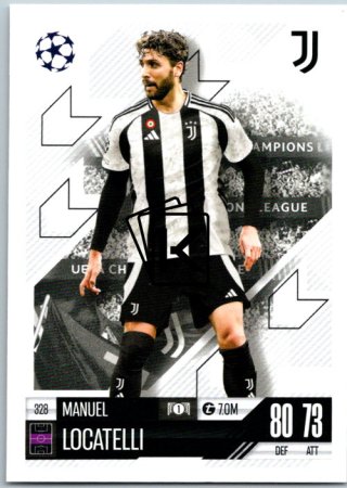 fotbalová kartička 2024-25 Topps Match Attax UEFA Club Competitions 328 Manuel Locatelli (Juventus)