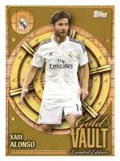 fotbalová kartička 2025-26 Topps Team set Real Madrid CF Gold Vault GV-6 Xabi Alonso