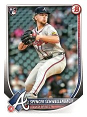 Baseballová karta 2025 Bowman 78 Spencer Schwellenbach, Atlanta Braves RC