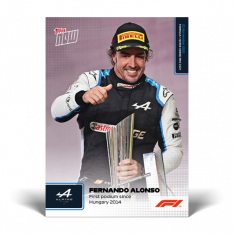 kartička Formule 1 Topps Now 2021 75 Fernando Alonso Alpine