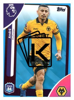 fotbalová kartička 2025-26 Topps  Premier League 297 André  (Wolverhampton Wanderers)-PARALLEL Blue