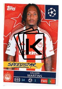 2025-26 Topps Champions League   Olympiacos 339 Gelson Martins