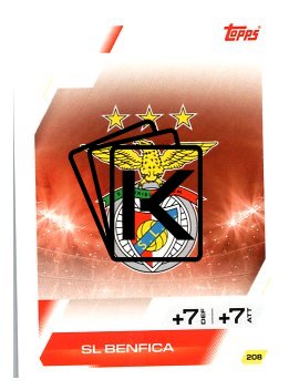 fotbalová kartička 2025-26 Topps Match Attax UCC 208 Team Badge (SL Benfica)