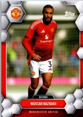 fotbalová kartička 2024-25 Topps Manchester United Fan Set 6 Noussair Mazraoui
