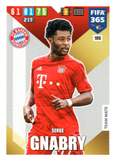 Fotbalová kartička Panini Adrenalyn XL FIFA 365 - 2020 Team Mate 186 Serge Gnabby Bayern Mnichov