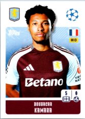 2024-25 Topps Champions League 70 Boubacar Kamara (Aston Villa)