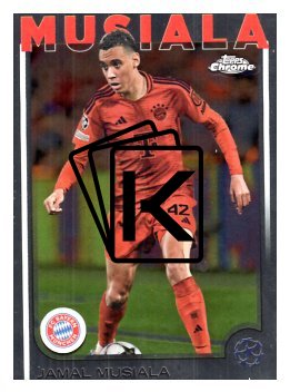 fotbalová kartička 2024-25 Topps Chrome UCC 42 Jamal Musiala, FC Bayern München