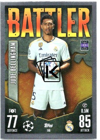 Fotbalová kartička 2023-24 Topps Match Attax UEFA Club Competitions 146 Jude Bellingham Real Madrid CF-