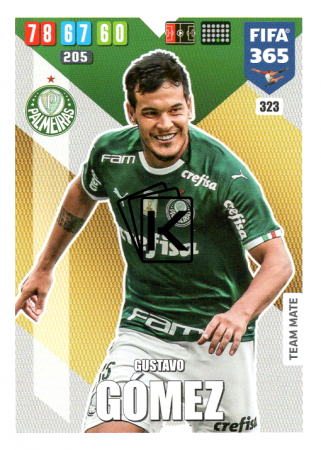 Fotbalová kartička Panini Adrenalyn XL FIFA 365 - 2020 Team Mate 323 Gustavo Gomez Palmeiras
