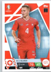 fotbalová karta Topps Match Attax EURO 2024 SUI4 Nico Elvedi (Switzerland)