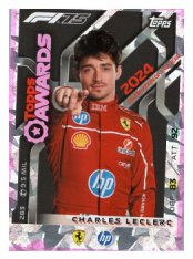 2025 Topps Turbo Attax F1 Scuderia Ferrari Topps Awards  283 Charles Leclerc-Paralel Pink