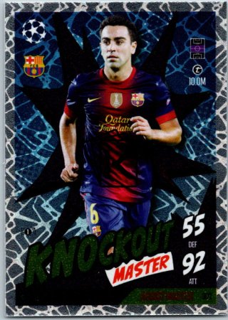 Fotbalová kartička 2024-25 Topps Match Attax EXTRA UEFA Club Competitions Knockout Master 302 Xavi (FC Barcelona)