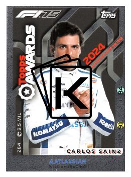 2025 Topps Turbo Attax F1 Williams Racing Topps Awards  284 Carlos Sainz