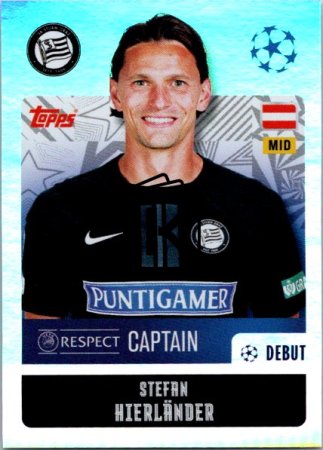 2024-25 Topps Champions League 332 Stefan Hierländer (SK Sturm Graz)