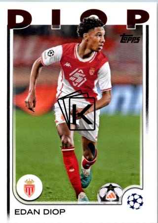 fotbalová kartička 2024-25 Topps UEFA Club Competitions Flagship 85 Edan Diop AS Monaco