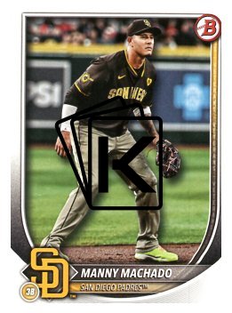 Baseballová karta 2025 Bowman 26 Manny Machado, San Diego Padres