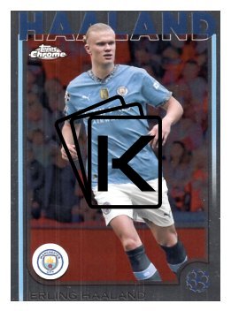 fotbalová kartička 2024-25 Topps Chrome UCC 9 Erling Haaland, Manchester City