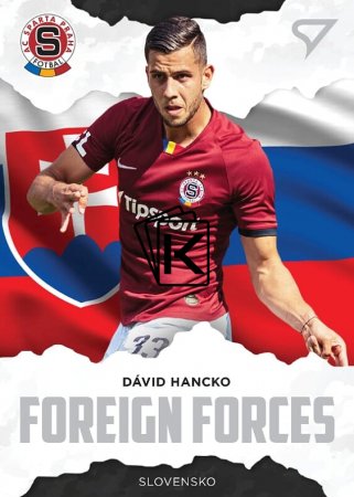 fotbalová kartička SportZoo 2020-21 Fortuna Liga Foreign Forces 21 David Hancko AC Sparta Praha