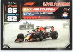 2022 Topps Formule 1Turbo Attax F1 Live Action 2021 218 Max Verstappen (Red Bull Racing)