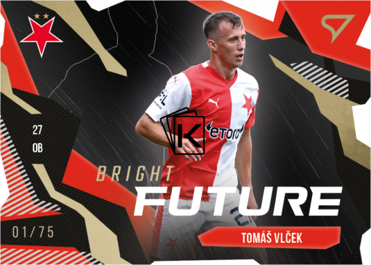fotbalová kartička 2023-24 SportZoo Fortuna Liga Bright Future BF-2 Tomáš Vlček SK Slavia Praha