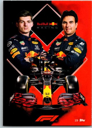 2021 Topps Formule 1 Turbo Attax 19 Team Card Red Bull Racing
