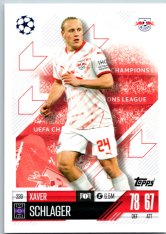 fotbalová kartička 2024-25 Topps Match Attax UEFA Club Competitions 239 Xaver Schlager (RB Leipzig)