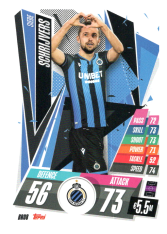 fotbalová kartička Topps Match Attax Champions League 2020-21 BRU8 Siebe Schrijvers Club Brugge