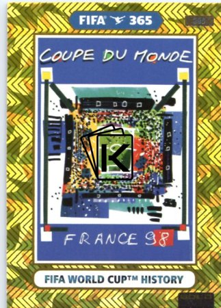 fotbalová karta Panini Adrenalyn XL FIFA 365 2021 FIFA World Cup History 385 France 1998