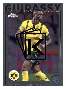 fotbalová kartička 2024-25 Topps Chrome UCC 51 Serhou Guirassy, Borussia Dortmund