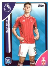fotbalová kartička 2025-26 Topps  Premier League 242 Ryan Yates (Nottingham Forest)-PARALLEL Blue
