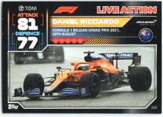 2022 Topps Formule 1Turbo Attax F1 Live Action 2021 220 Daniel Ricciardo (McLaren)
