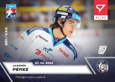 Hokejová kartička SportZoo 2023-24 Live L-04 Jaromír Peréz HC Bílí Tygři Liberec RC