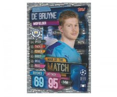 Fotbalová kartička 2019-2020  Topps Champions League Match Attax -  Man of the Match Kevin De Bruyne Manchester City