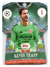 fotbalová kartička 2025-26 Topps UCC Winter SquadZone 1 Kevin Trapp Frankfurt