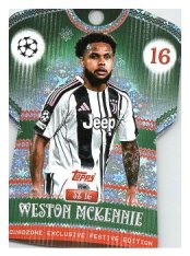 fotbalová kartička 2025-26 Topps UCC Winter SquadZone 16 Weston Mckennie Juventus
