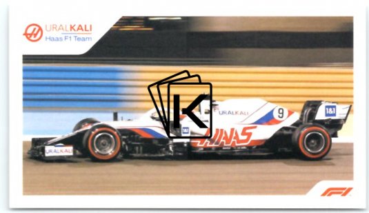 samolepka 2021 Topps Formule 1 Widescreen 198 Nikita Mazepin Haas RC