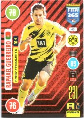 fotbalová karta Panini Adrenalyn XL FIFA 365 2021 Fans´ Favourite 45 Raphaël Guerreiro Borussia Dortmund