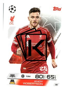 fotbalová kartička 2025-26 Topps Match Attax UCC 15 Andy Robertson (Liverpool)