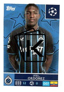 2025-26 Topps Champions League  Club Brugge 483 Joel Ordóñez
