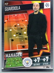 fotbalová kartička 2020-21 Topps Match Attax 101 Champions League 103 Pep Guardiola Manchester City