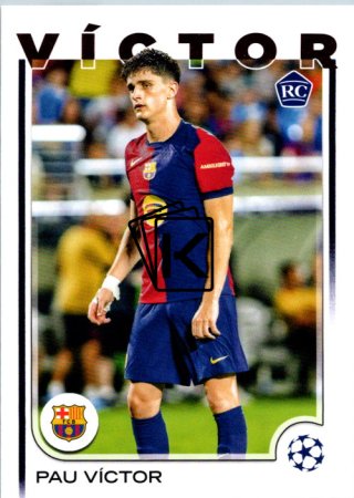 fotbalová kartička 2024-25 Topps UEFA Club Competitions Flagship 16 Pau Víctor RC FC Barcelona
