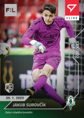 fotbalová kartička SportZoo 2022-23 Live L-065 Jakub Surovčík FK Jablonec RC