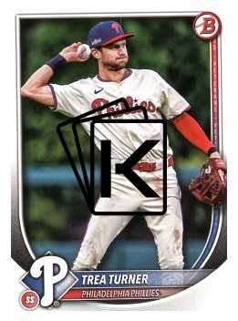 Baseballová karta 2025 Bowman 65 Trea Turner, Philadelphia Phillies
