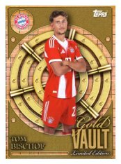 fotbalová kartička 2025-26 Topps Team set FC Bayern Munchen Gold Vault Limited Edition GV-6 Tom Bischof
