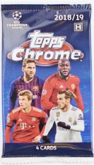 2018-19 Topps Chrome Champions League Hobby Balíček