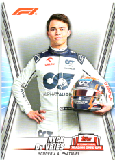 sběratelská karta F1 2023 NTCD-F19 Nyck De Vries Alphatauri RC