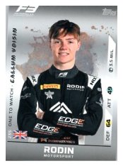 2025 Topps Turbo Attax F1 Rodin Motorsport F3 Ones to Watch HP 235 Callum Voisin